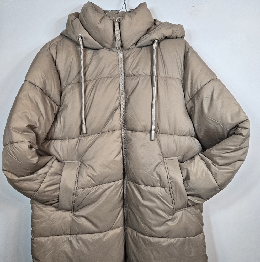 Dex Puffer Coat Oversized Small - Tan